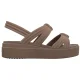 Sandały Crocs Brooklyn Knot Low Wedge Latte 212864-2Q9 - małe zdjęcie