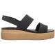 Sandały Crocs Brooklyn Low Wedge W Black/Cashew 206453-0RI - małe zdjęcie