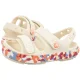 Sandałki Crocs Crocband Cruiser Glow Confetti Sandal Kids Summit White/Guava 212528-2MK - małe zdjęcie