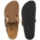 Klapki Birkenstock Boston Big Buckle Mink Tonal FB Leather 1032949 - małe zdjęcie