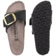 Klapki Birkenstock Madrid Big Buckle Python Black 1032965 - małe zdjęcie