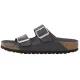 Klapki Birkenstock Arizona BS Velvet Gray Eco Leather 1032829 - małe zdjęcie