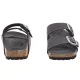 Klapki Birkenstock Arizona BS Velvet Gray Eco Leather 1032829 - małe zdjęcie