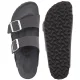 Klapki Birkenstock Arizona BS Velvet Gray Eco Leather 1032829 - małe zdjęcie