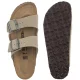 Klapki Birkenstock Arizona BS Facec Khaki/Dark Brown OS 1033132 - małe zdjęcie