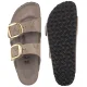Klapki Birkenstock Arizona Big Buckle Python Gray Taupe Eco Leather 1032891 - małe zdjęcie