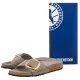 Klapki Birkenstock Madrid Big Buckle Python Gray Taupe 1032935 - małe zdjęcie