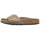 Klapki Birkenstock Madrid Big Buckle Graceful Taupe 1016236 Eco Leather - małe zdjęcie