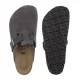 Klapki Birkenstock Boston BS Charcoal 1032471 Suede - małe zdjęcie