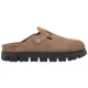 Klapki Papillio Boston Pap Chunky Gray Taupe 1033084 Suede - małe zdjęcie