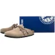 Klapki Birkenstock Blair Taupe Suede Leather 1032905 - małe zdjęcie