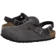 Sandały Birkenstock Tokio II Suede Leather Charcoal 1032421 - małe zdjęcie