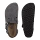 Sandały Birkenstock Tokio II Suede Leather Charcoal 1032421 - małe zdjęcie