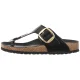 Japonki Birkenstock Gizeh Big Buckle High-Shine Black Leather Patent 1021469 - małe zdjęcie
