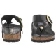 Japonki Birkenstock Gizeh Big Buckle High-Shine Black Leather Patent 1021469 - małe zdjęcie