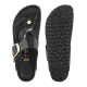 Japonki Birkenstock Gizeh Big Buckle High-Shine Black Leather Patent 1021469 - małe zdjęcie