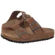 Klapki Birkenstock Arizona BS Dark Tea Suede Leather 1032678 - małe zdjęcie