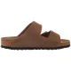 Klapki Birkenstock Arizona BS Dark Tea Suede Leather 1032678 - małe zdjęcie