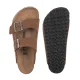 Klapki Birkenstock Arizona BS Dark Tea Suede Leather 1032678 - małe zdjęcie