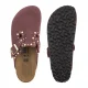 Klapki Birkenstock Boston Rivet Border Pepper Suede 1032897 - małe zdjęcie