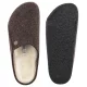 Kapcie Birkenstock Zermatt Rivet Mocha Felt 1016571 - małe zdjęcie