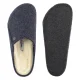 Kapcie Birkenstock Zermatt Rivet Dark Blue Felt 1017535 - małe zdjęcie