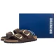 Klapki Birkenstock Arizona Big Buckle Shearling Habana Leather 1032982 - małe zdjęcie