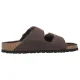Klapki Birkenstock Arizona Big Buckle Shearling Habana Leather 1032982 - małe zdjęcie