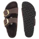 Klapki Birkenstock Arizona Big Buckle Shearling Habana Leather 1032982 - małe zdjęcie