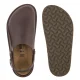 Kapcie Birkenstock Lutry Premium Wider Strap Habana Leather Oiled 1032551 - małe zdjęcie