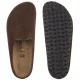 Kapcie Birkenstock Amsterdam Wrapped Carafe Suede Leather 1032552 - małe zdjęcie