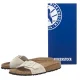 Klapki Birkenstock Madrid Cushion Buckle Suede Oyster Suede Leather 1032992 - małe zdjęcie