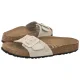 Klapki Birkenstock Madrid Cushion Buckle Suede Oyster Suede Leather 1032992 - małe zdjęcie