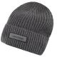 Czapka Calvin Klein Patch Chunky Rib Cotton Beanie Charcoal Grey Heather LV04D8053G P7H - małe zdjęcie