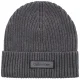 Czapka Calvin Klein Patch Chunky Rib Cotton Beanie Charcoal Grey Heather LV04D8053G P7H