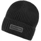 Czapka Calvin Klein Patch Chunky Rib Cotton Beanie Black LV04D8053G UB1 - małe zdjęcie