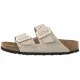 Klapki Birkenstock Arizona Cushion Buckle Oyster Suede 1033088 - małe zdjęcie