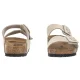 Klapki Birkenstock Arizona Cushion Buckle Oyster Suede 1033088 - małe zdjęcie