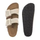 Klapki Birkenstock Arizona Cushion Buckle Oyster Suede 1033088 - małe zdjęcie