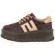 Sneakersy Filippo Ciemnobrązowe DP7111/26 D BR - małe zdjęcie