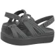 Sandały Crocs Brooklyn Knot Low Wedge Carbon 212864-0YK - małe zdjęcie