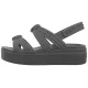 Sandały Crocs Brooklyn Knot Low Wedge Carbon 212864-0YK - małe zdjęcie