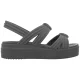 Sandały Crocs Brooklyn Knot Low Wedge Carbon 212864-0YK - małe zdjęcie