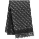 Szal Guess Jewels 65 x 180 cm Jacquard Scarf AW5658 POL03 BLA - małe zdjęcie