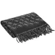 Szal Guess Jewels 65 x 180 cm Jacquard Scarf AW5658 POL03 BLA - małe zdjęcie