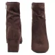 Botki Caprice Brązowe 9-25304-47 302 Dk Brn Stretch - małe zdjęcie