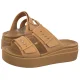 Klapki Crocs Brooklyn Buckle Low Wedge Umber 207431-2HI - małe zdjęcie