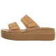 Klapki Crocs Brooklyn Buckle Low Wedge Umber 207431-2HI - małe zdjęcie