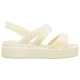 Sandały Crocs Brooklyn Knot Low Wedge Ivory 212864-105 - małe zdjęcie