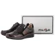 Półbuty Filippo Brązowe/Czarne DP4912/26 BR CR - małe zdjęcie
